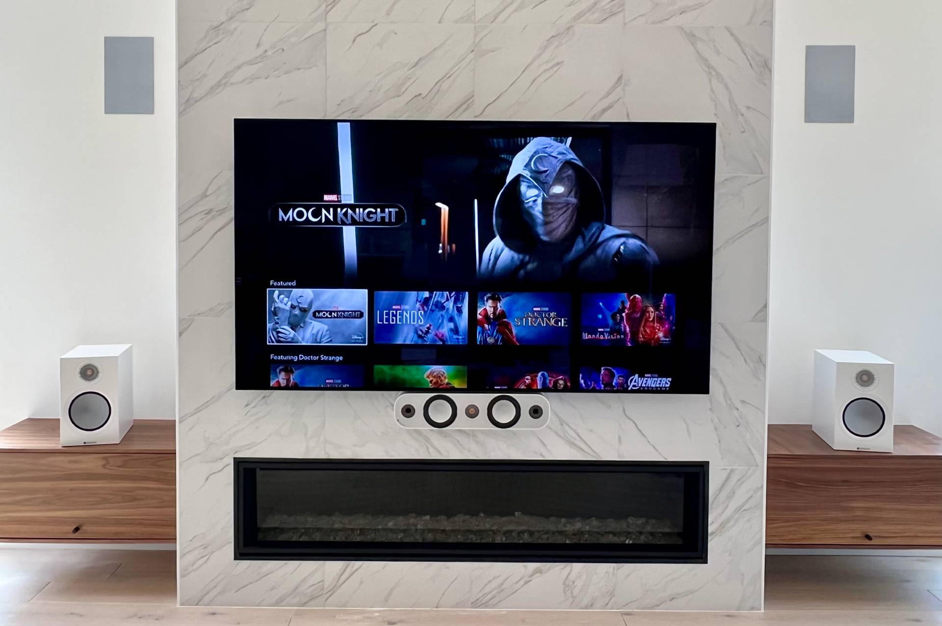 Wall mounted TV